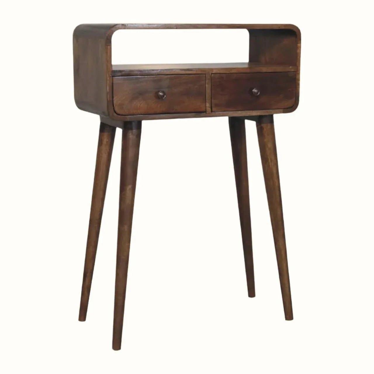 Hamade Open Console Table, Small - Grey Wash Console Tables - Bokel Home