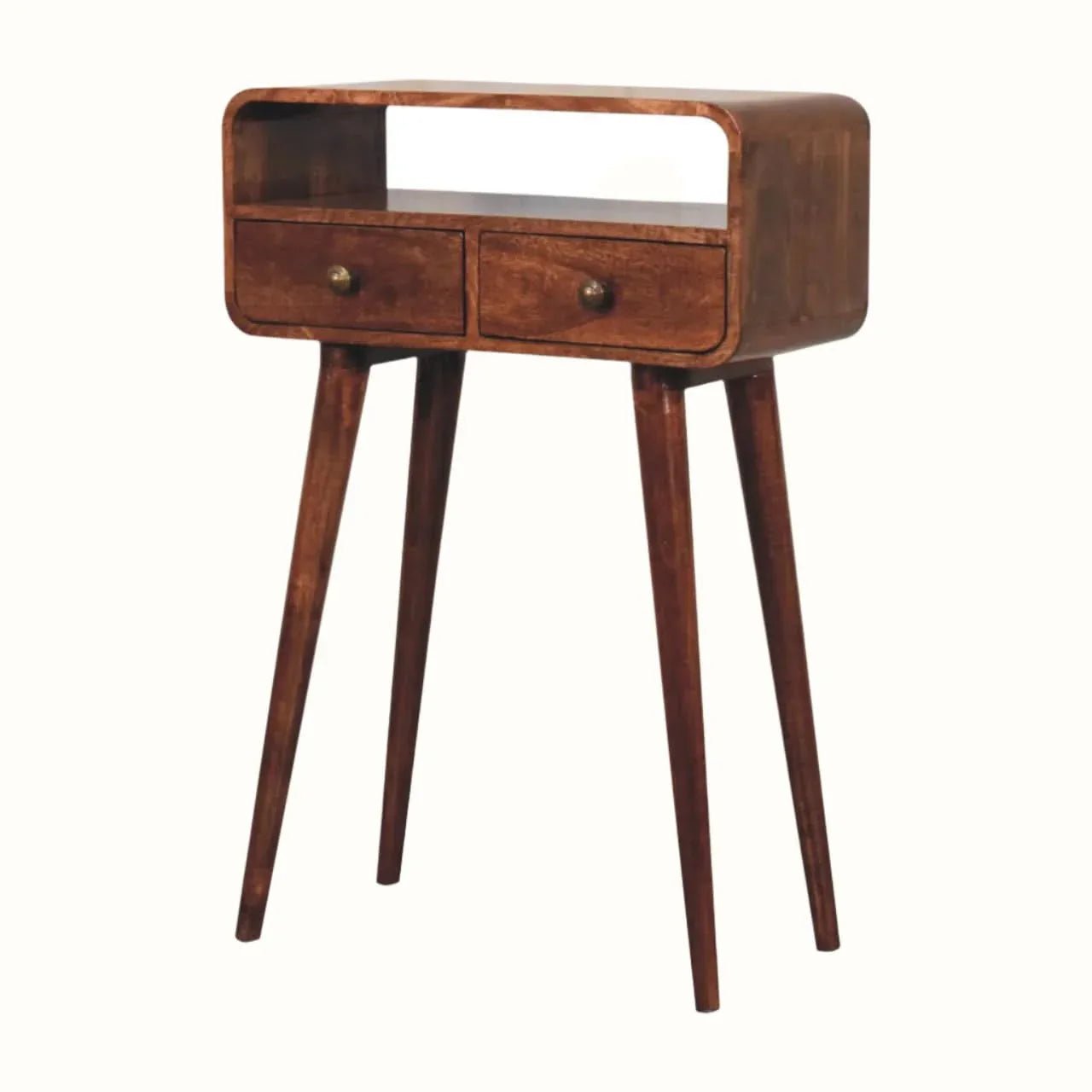 Hamade Open Console Table, Small - Honey Caramel Console Tables - Bokel Home
