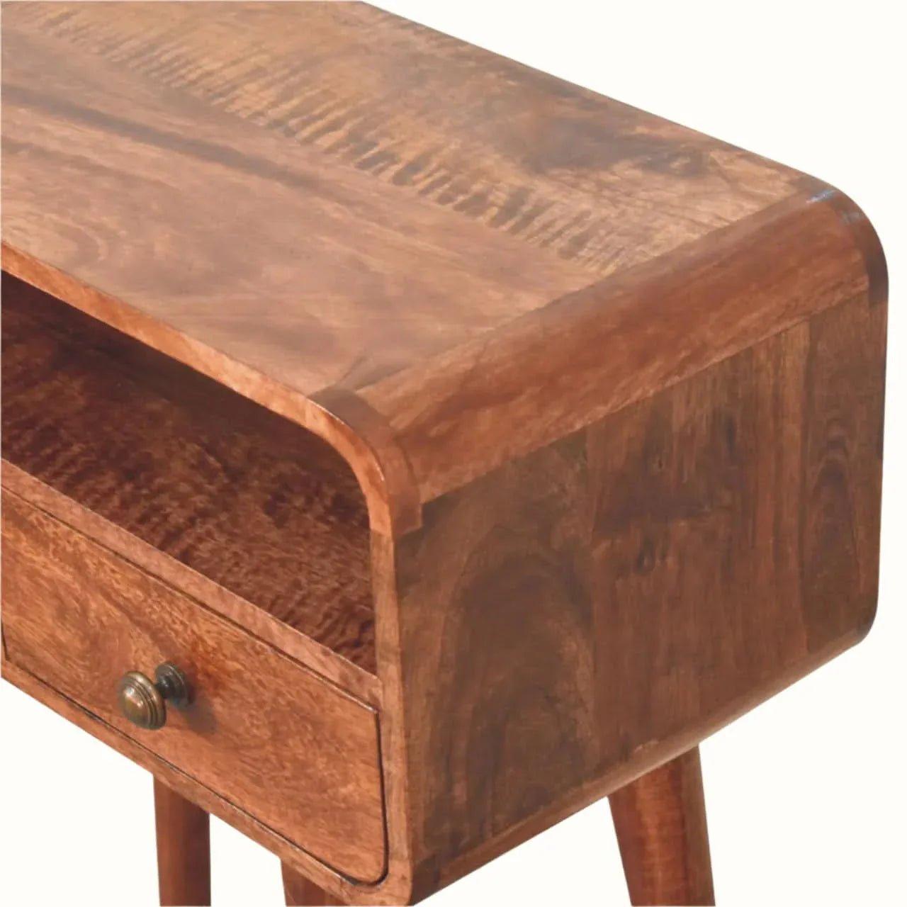 Hamade Open Console Table, Small - Honey Caramel Console Tables - Bokel Home