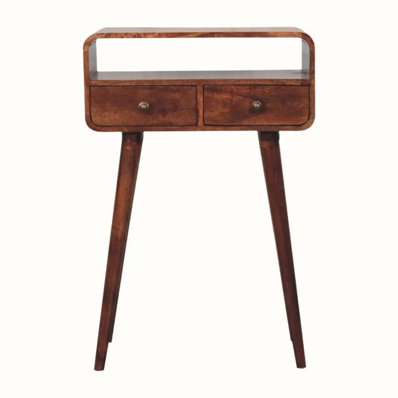 Hamade Open Console Table, Small - Honey Caramel Console Tables - Bokel Home