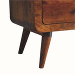 Hamade Open Tall Bookcase - Chestnut Shelves & Bookcases - Bokel Home