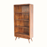 Hamade Open Tall Bookcase - Chestnut Shelves & Bookcases - Bokel Home