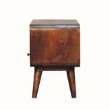 Hamade Open TV Stand 1 Drawer, Small - Chestnut TV Stands - Bokel Home