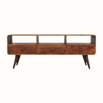 Hamade Open TV Stand, Large - Chestnut TV Stands - Bokel Home