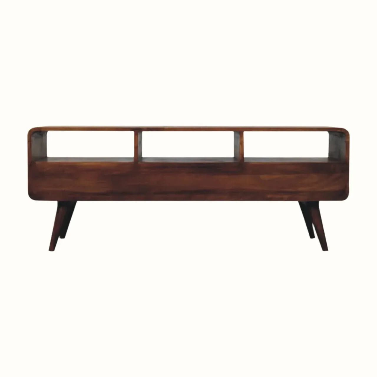 Hamade Open TV Stand, Large - Chestnut TV Stands - Bokel Home