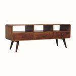 Hamade Open TV Stand, Large - Chestnut TV Stands - Bokel Home