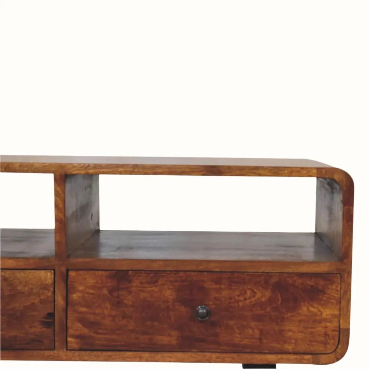 Hamade Open TV Stand, Large - Chestnut TV Stands - Bokel Home