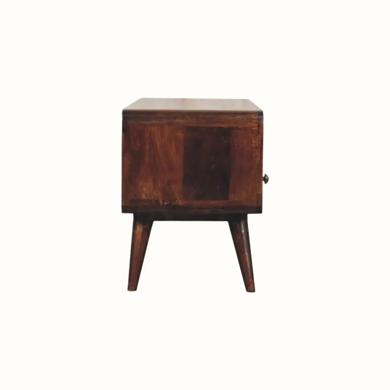 Hamade Open TV Stand, Medium - California Walnut TV Stands - Bokel Home