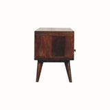 Hamade Open TV Stand, Medium - California Walnut TV Stands - Bokel Home