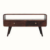 Hamade Open TV Stand, Medium - California Walnut TV Stands - Bokel Home