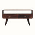 Hamade Open TV Stand, Medium - California Walnut TV Stands - Bokel Home