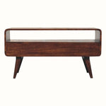 Hamade Open TV Stand, Medium - California Walnut TV Stands - Bokel Home
