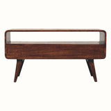 Hamade Open TV Stand, Medium - California Walnut TV Stands - Bokel Home