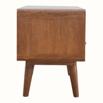 Hamade Open TV Stand, Medium - Chestnut TV Stands - Bokel Home