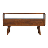 Hamade Open TV Stand, Medium - Chestnut TV Stands - Bokel Home
