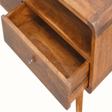 Hamade Open TV Stand, Medium - Chestnut TV Stands - Bokel Home