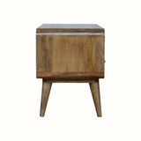 Hamade Open TV Stand, Medium - Grey Wash TV Stands - Bokel Home