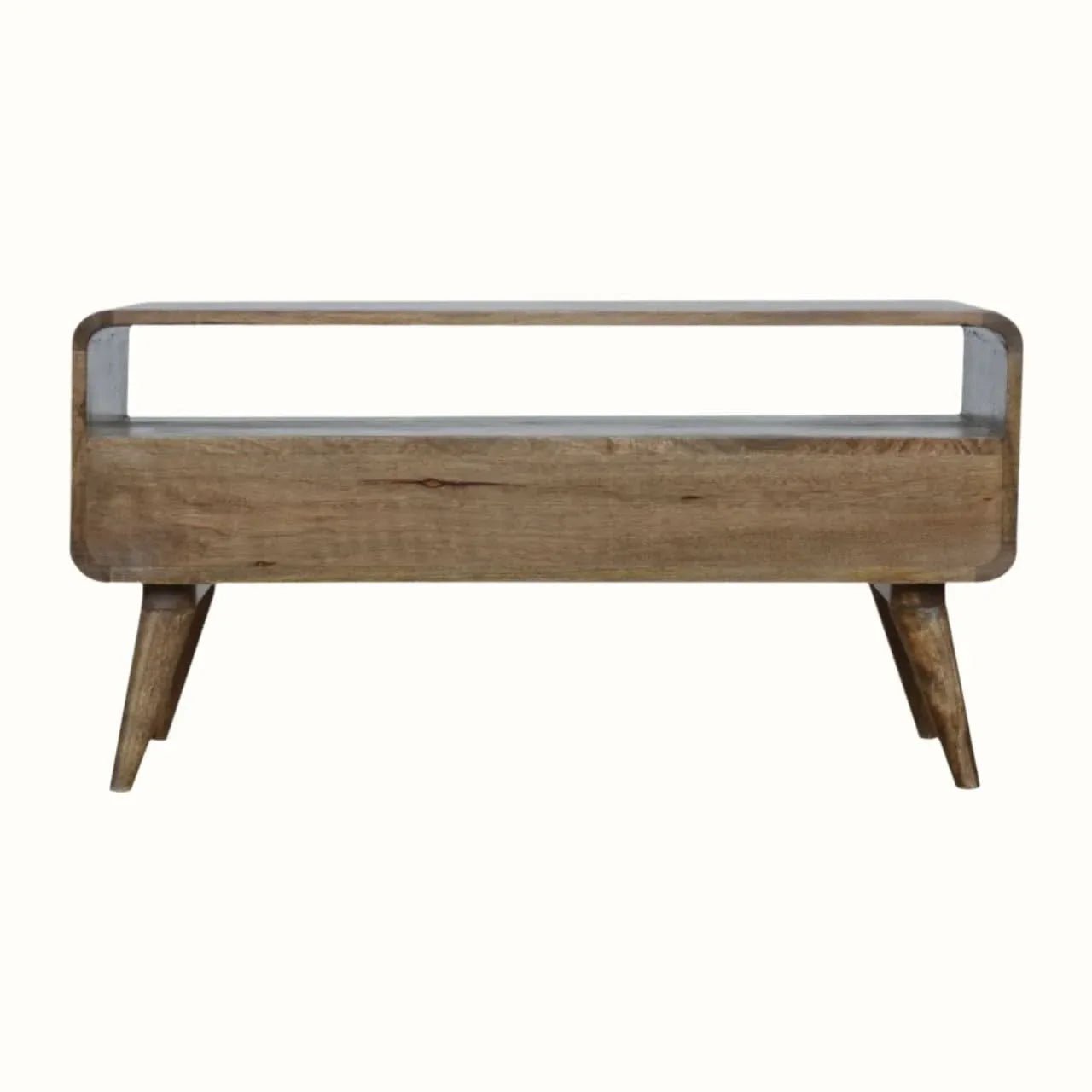 Hamade Open TV Stand, Medium - Grey Wash TV Stands - Bokel Home