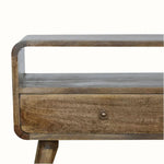 Hamade Open TV Stand, Medium - Grey Wash TV Stands - Bokel Home