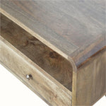 Hamade Open TV Stand, Medium - Grey Wash TV Stands - Bokel Home