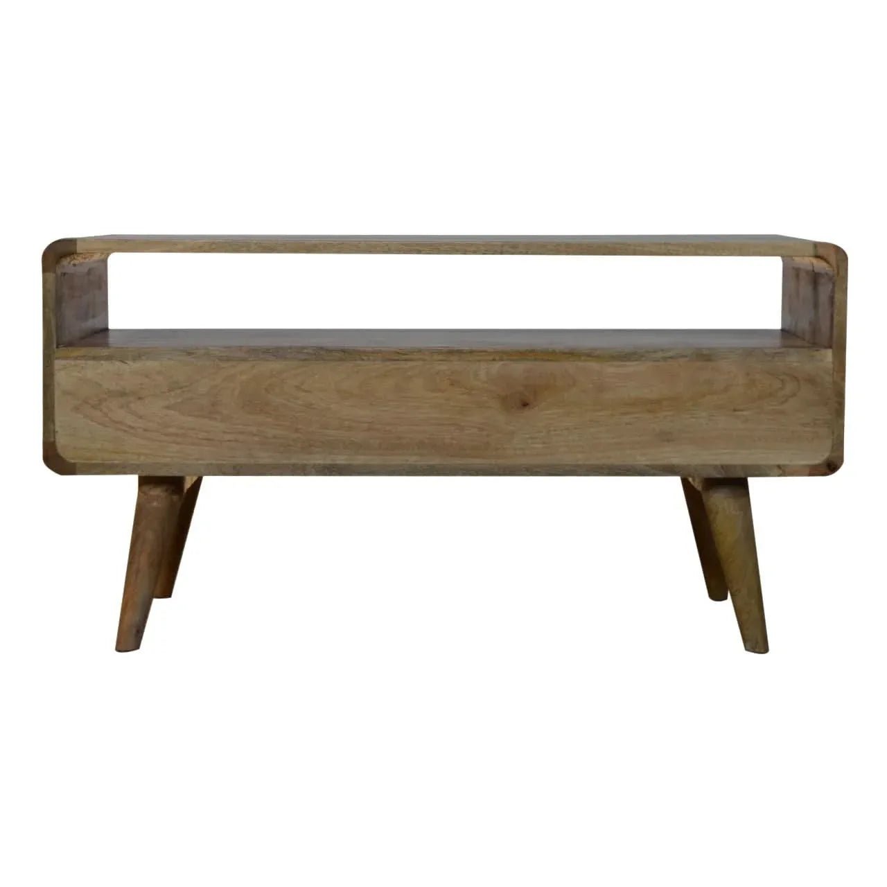 Hamade Open TV Stand, Medium - Natural TV Stands - Bokel Home