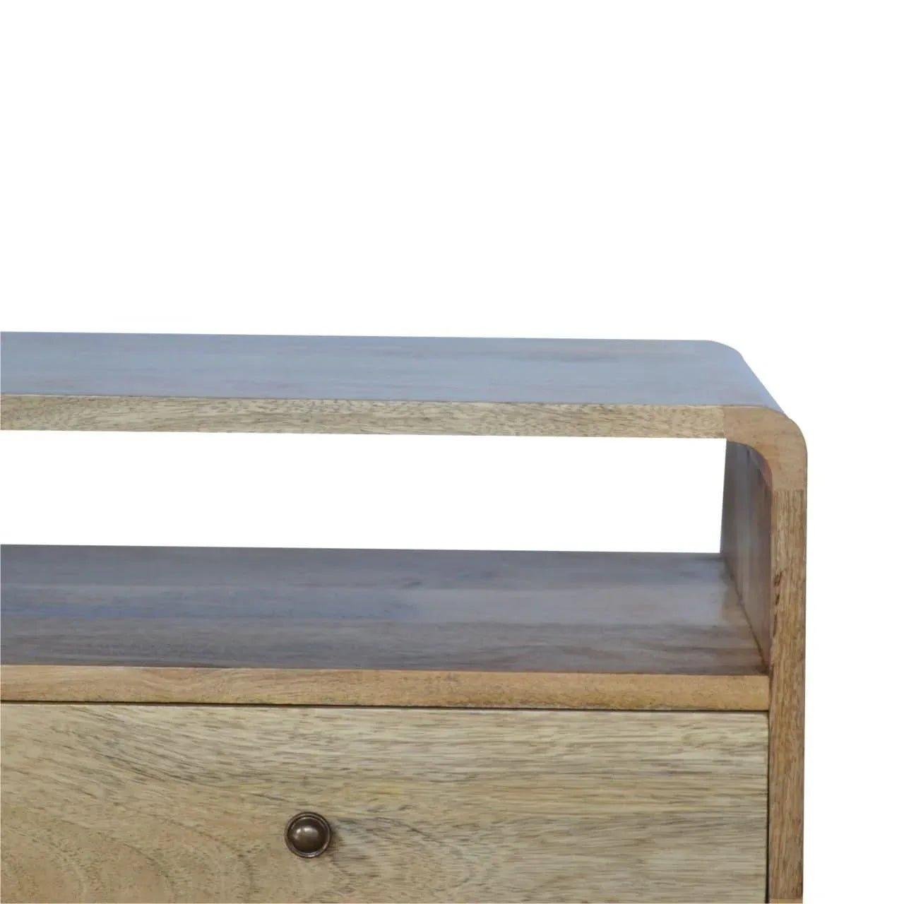 Hamade Open TV Stand, Medium - Natural TV Stands - Bokel Home