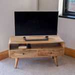 Hamade Open TV Stand, Medium - Natural TV Stands - Bokel Home