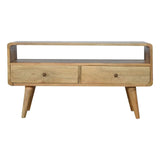 Hamade Open TV Stand, Medium - Natural TV Stands - Bokel Home