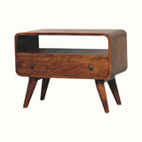 Hamade Open TV Stand, Small - Chestnut TV Stands - Bokel Home