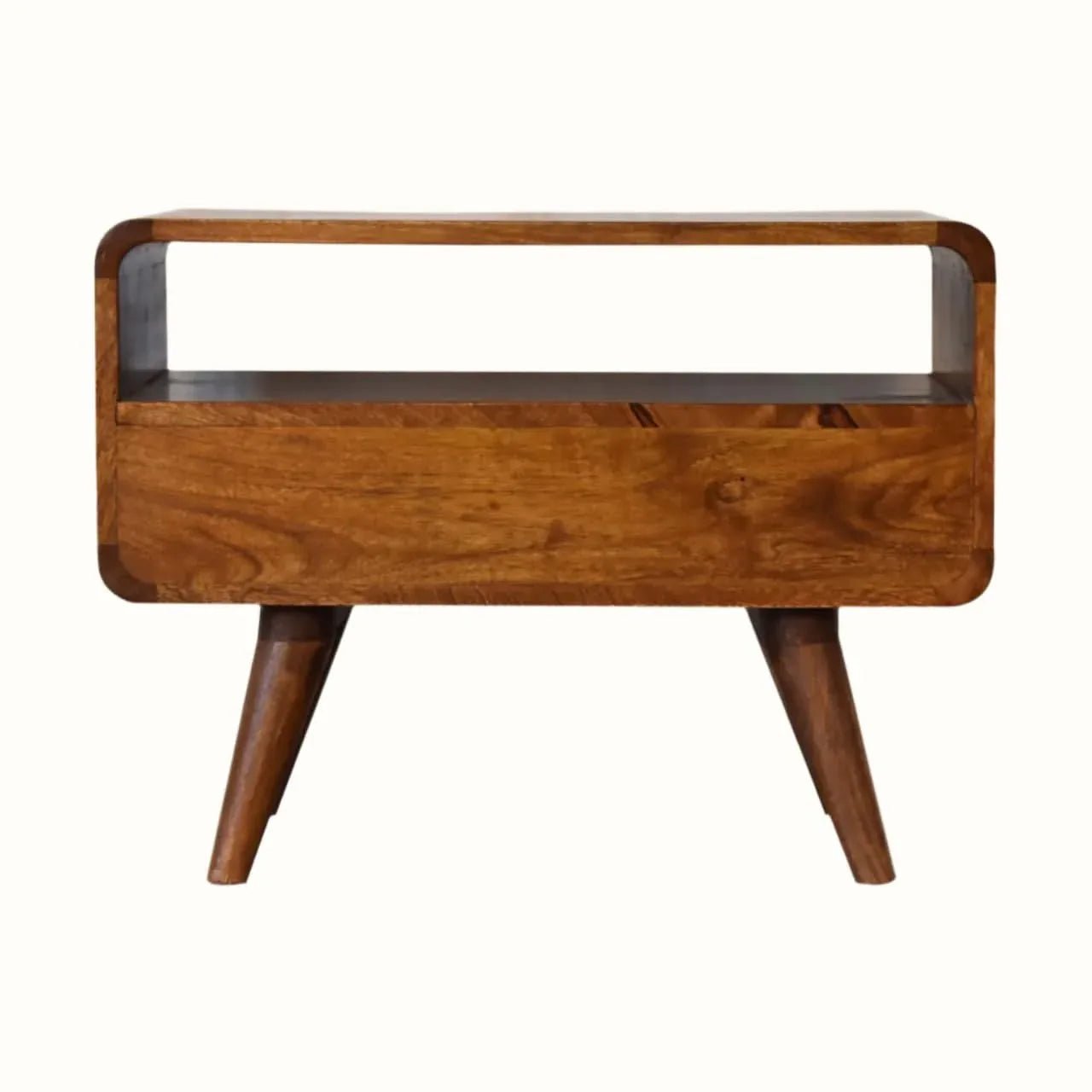 Hamade Open TV Stand, Small - Chestnut TV Stands - Bokel Home