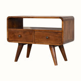 Hamade Open TV Stand, Small - Chestnut TV Stands - Bokel Home