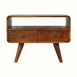 Hamade Open TV Stand, Small - Chestnut TV Stands - Bokel Home