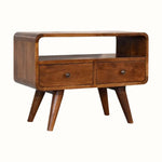 Hamade Open TV Stand, Small - Chestnut TV Stands - Bokel Home