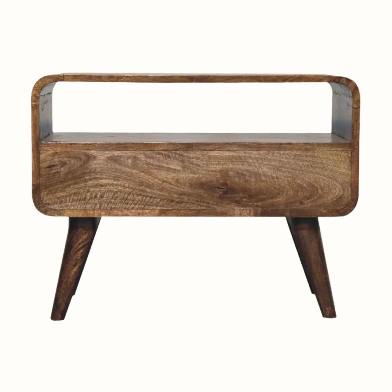 Hamade Open TV Stand, Small - Grey Wash TV Stands - Bokel Home