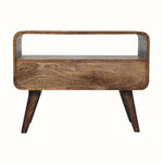 Hamade Open TV Stand, Small - Grey Wash TV Stands - Bokel Home