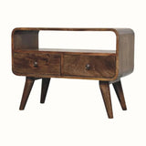 Hamade Open TV Stand, Small - Grey Wash TV Stands - Bokel Home