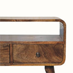 Hamade Open TV Stand, Small - Grey Wash TV Stands - Bokel Home