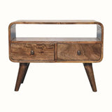 Hamade Open TV Stand, Small - Grey Wash TV Stands - Bokel Home