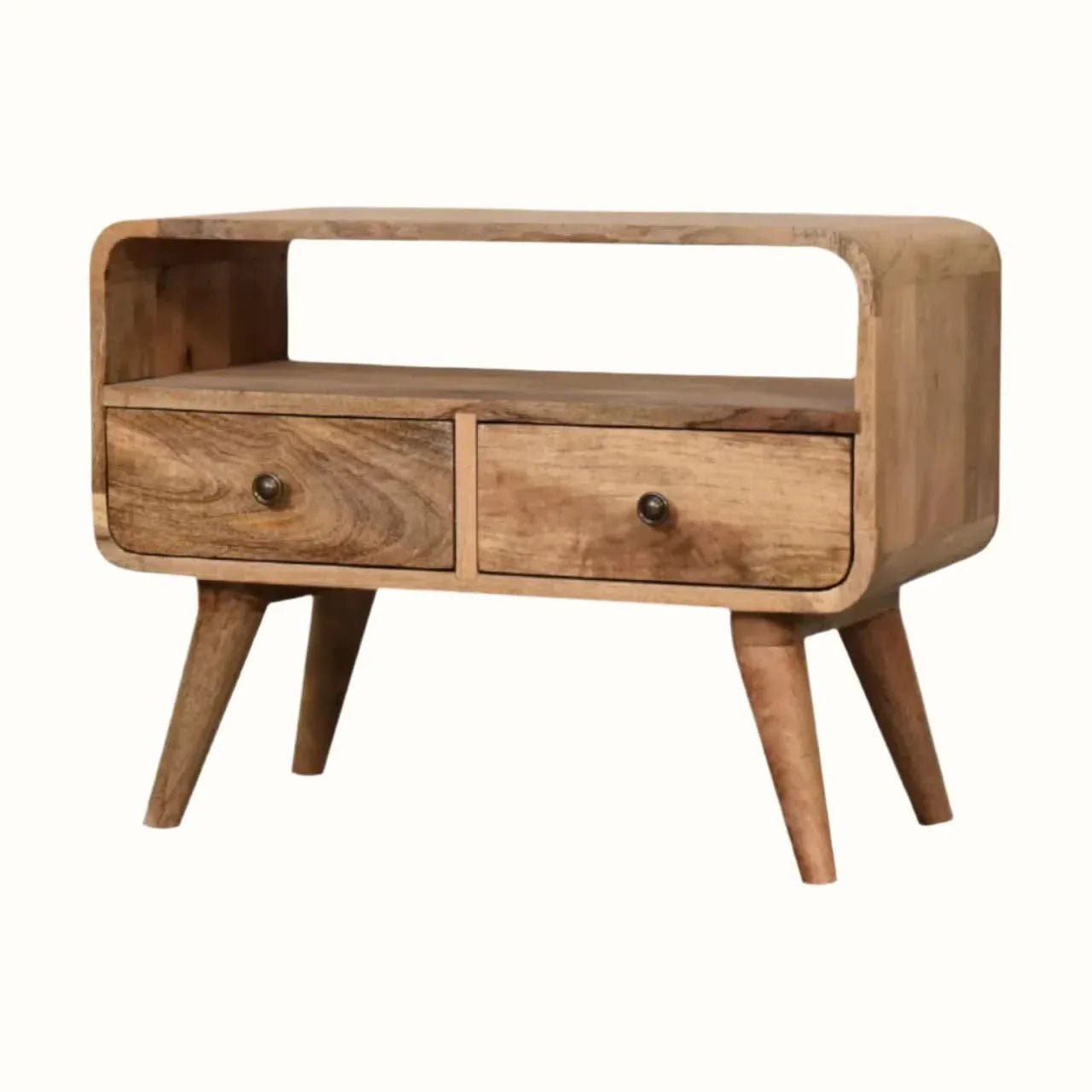 Hamade Open TV Stand, Small - Natural TV Stands - Bokel Home