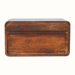 Hamade Open Wall Mounted Bedside Table, Large - Chestnut Bedside Tables - Bokel Home