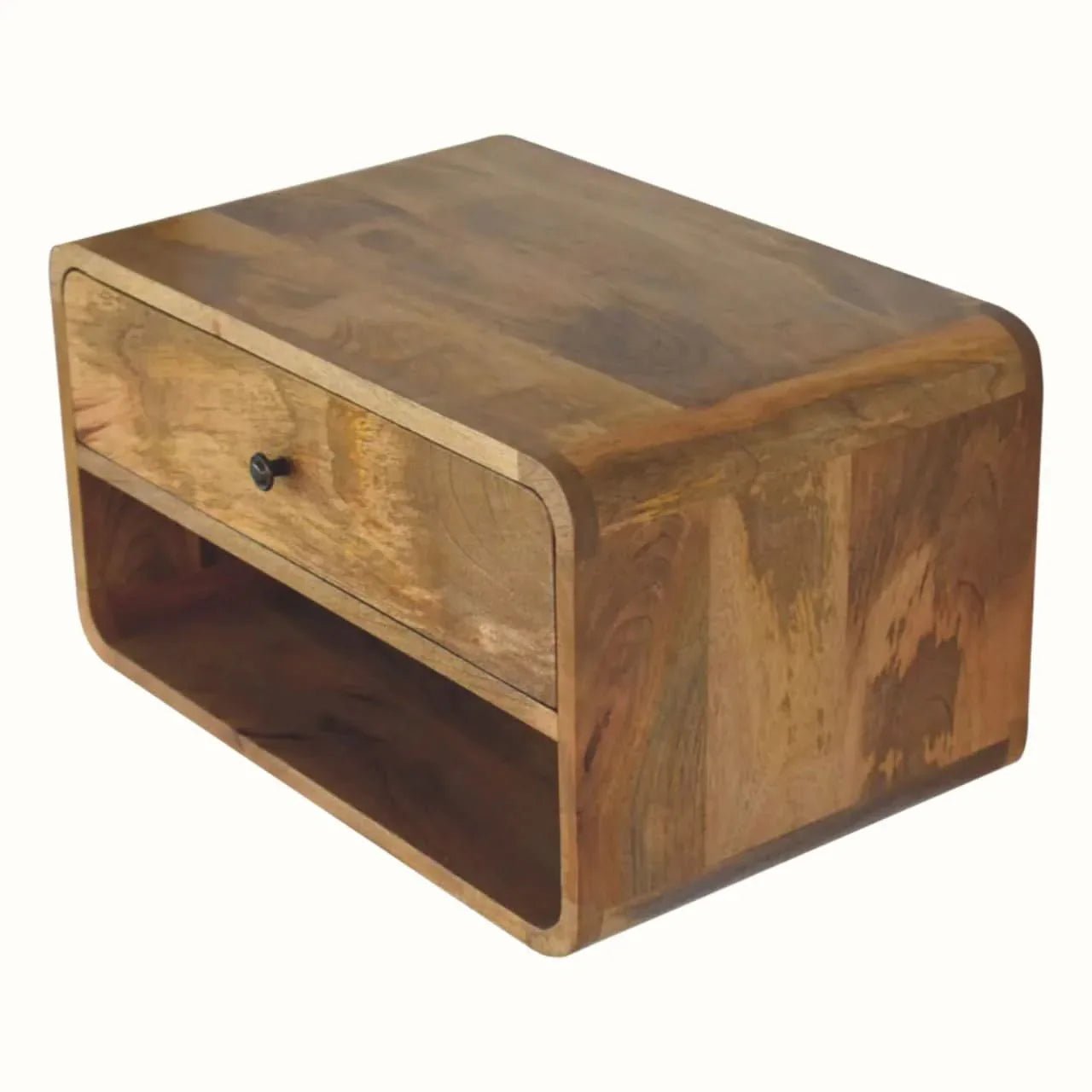 Hamade Open Wall - Mounted Bedside Table, Large - Natural - Bokel Home