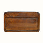 Hamade Open Wall Mounted Bedside Table, Medium - Chestnut Bedside Tables - Bokel Home