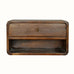 Hamade Open Wall Mounted Bedside Table, Medium - Chestnut Bedside Tables - Bokel Home
