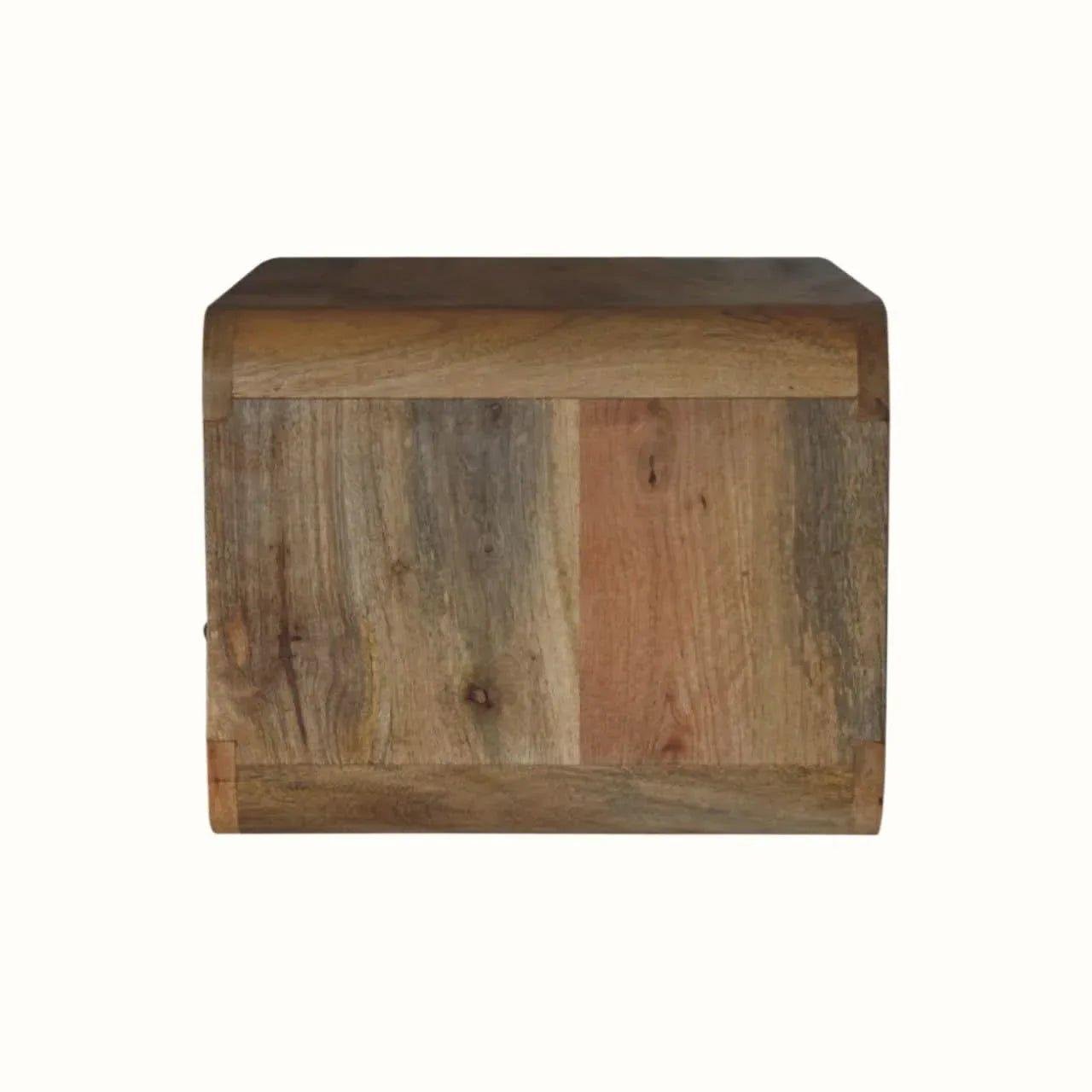 Hamade Open Wall Mounted Bedside Table, Medium - Natural Bedside Tables - Bokel Home