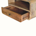 Hamade Open Wall Mounted Bedside Table, Medium - Natural Bedside Tables - Bokel Home