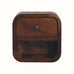 Hamade Open Wall Mounted Bedside Table, Mini - Chestnut Bedside Tables - Bokel Home