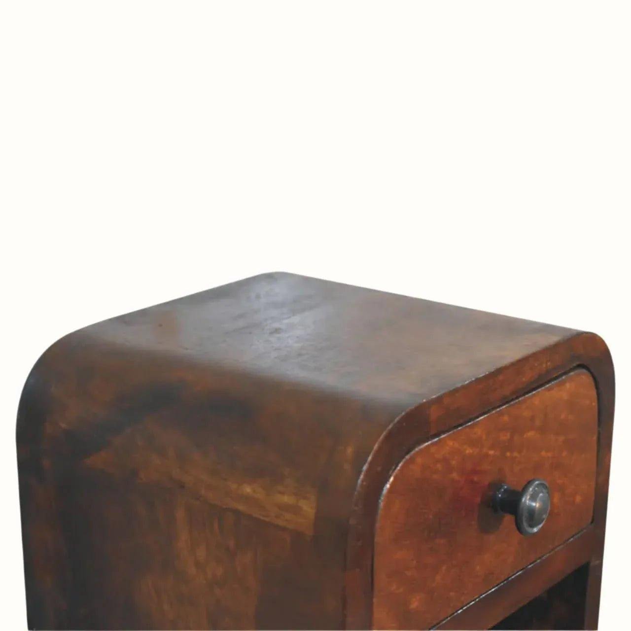Hamade Open Wall Mounted Bedside Table, Mini - Chestnut Bedside Tables - Bokel Home