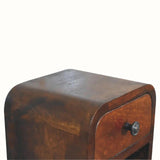 Hamade Open Wall Mounted Bedside Table, Mini - Chestnut Bedside Tables - Bokel Home