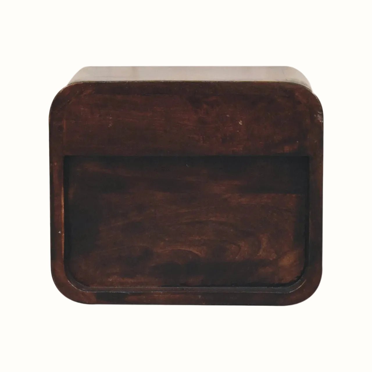 Hamade Open Wall Mounted Bedside Table, Small - California Walnut Bedside Tables - Bokel Home