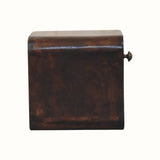 Hamade Open Wall Mounted Bedside Table, Small - California Walnut Bedside Tables - Bokel Home